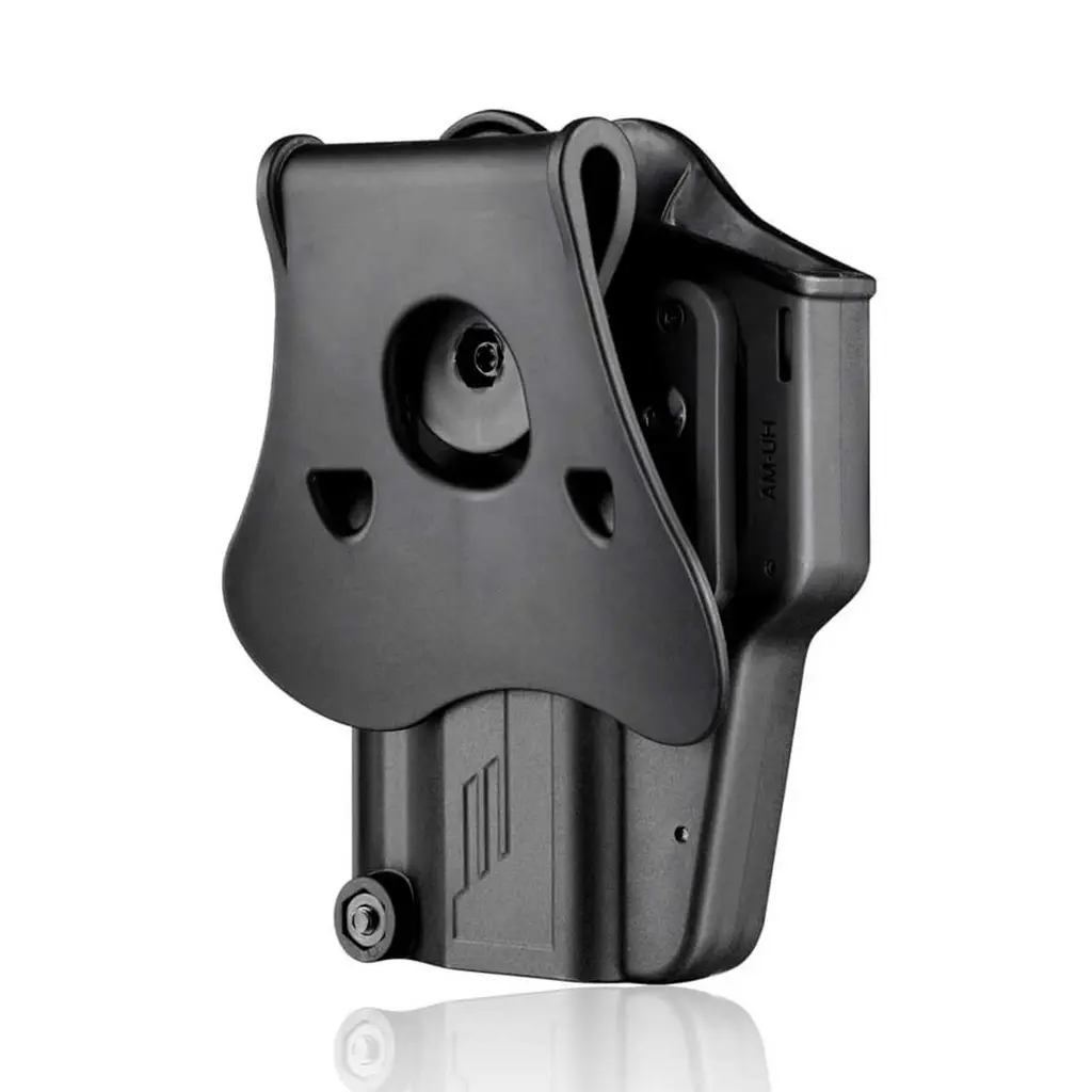 FUNDA PISTOLA RIGIDA AMOMAX UNIVERSAL AM-UH NEGRA.webp