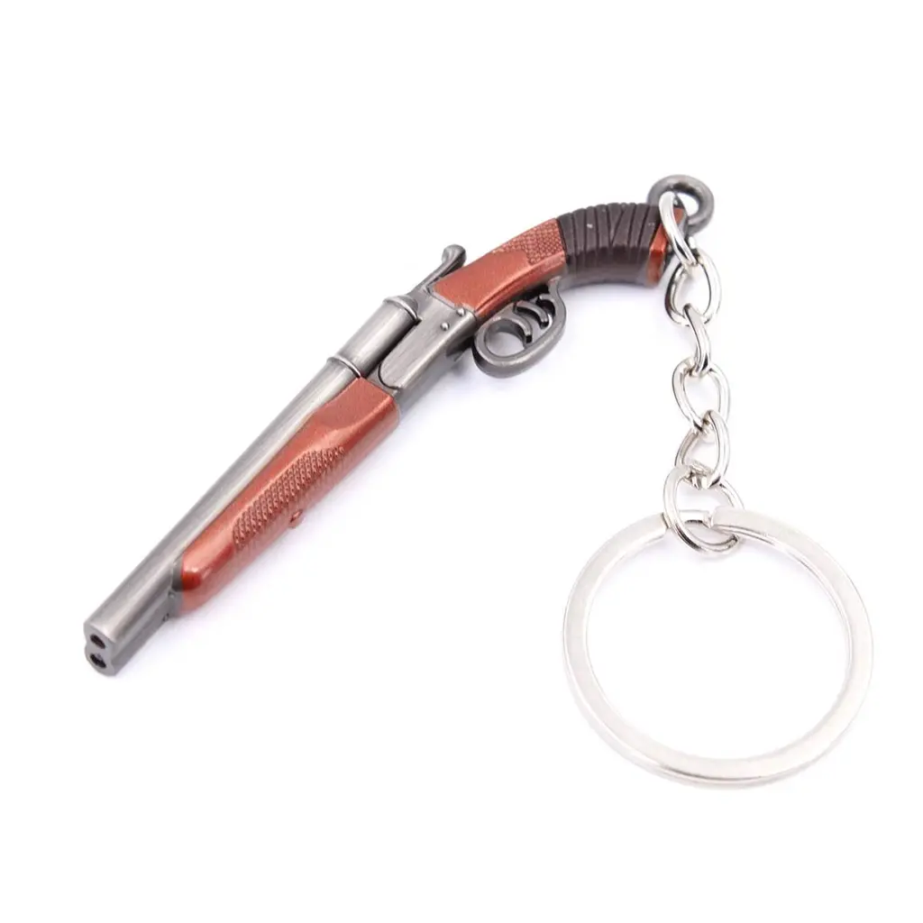 LLAVERO ESCOPETA RECORTADA 7 CM PLATA-MARRON.webp