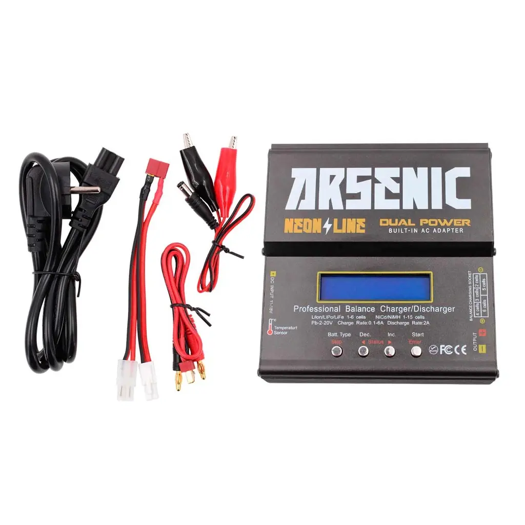 CARGADOR BATERIA ARSENIC B6AC BALANCEADOR LIPO-LIFE-NIMH 80W NEGRO (2).webp