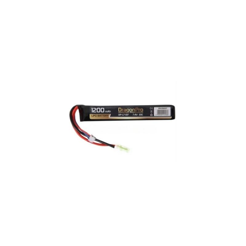 DRAGONPRO DP-L7-017 7.4V 1200mAh 20C LiPO 128x21x13mm