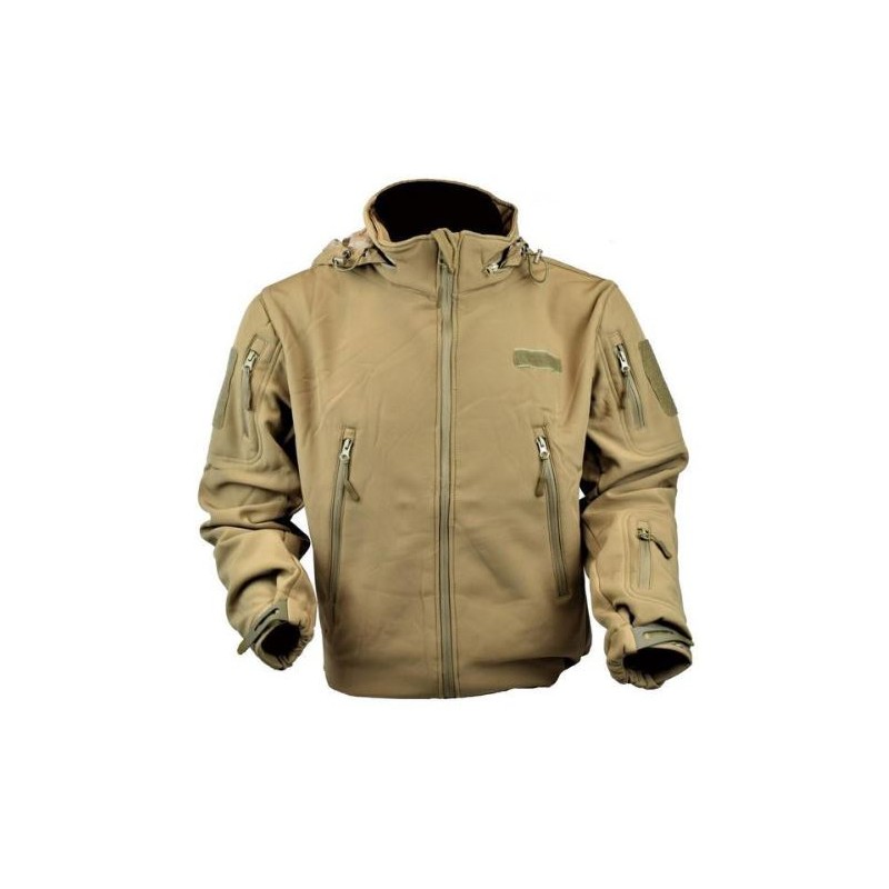 JS-TACTICAL SHARK SKIN JACKET BROWN MEDIUM SIZE