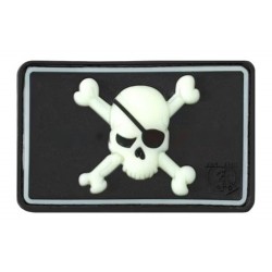 Pirate Skull Rubber Patch