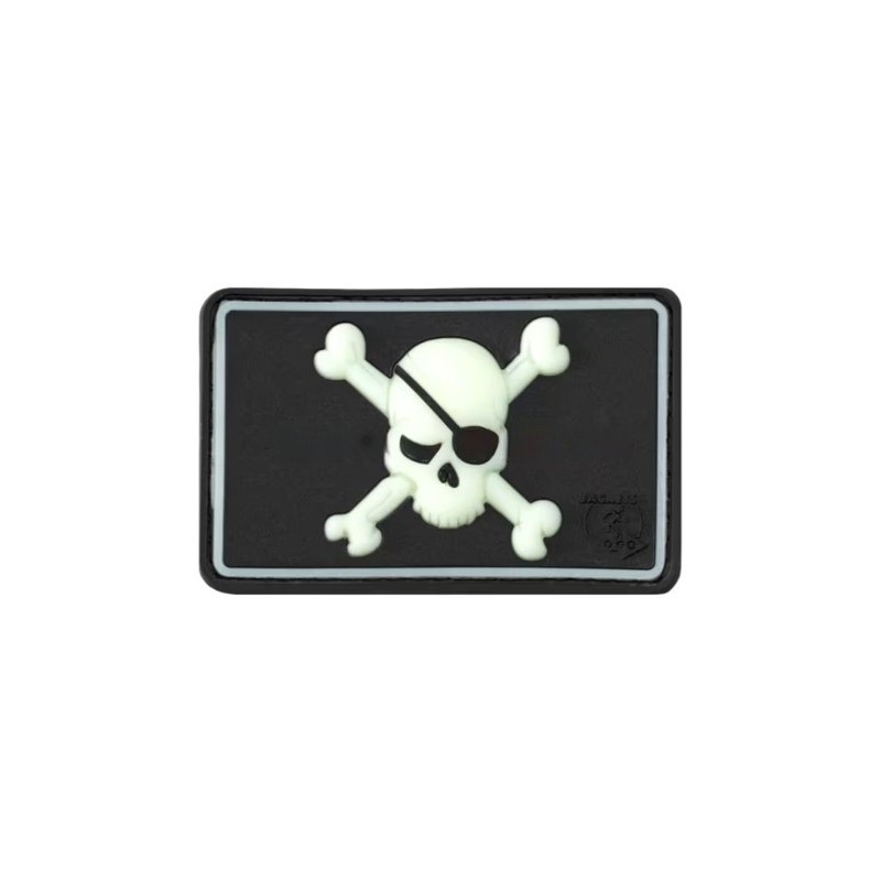 Pirate Skull Rubber Patch