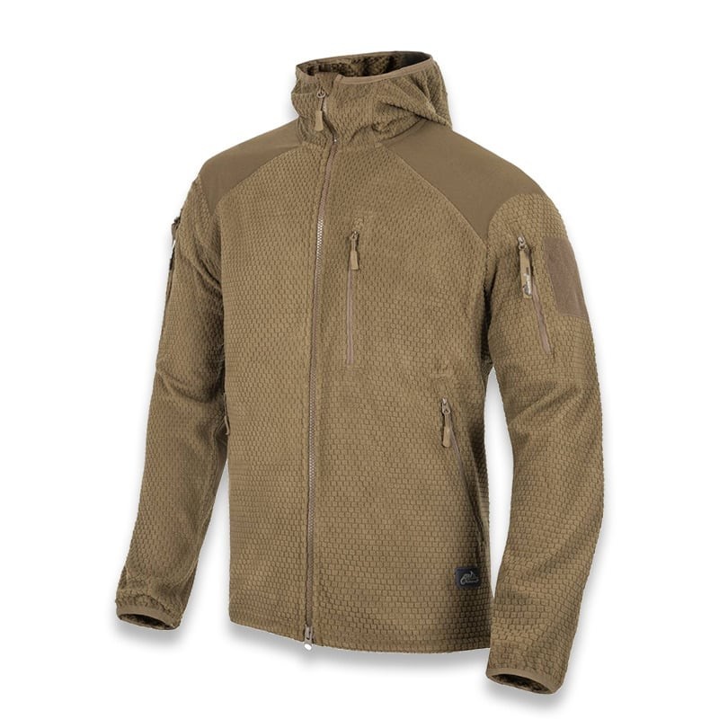 Helikon-tex Alpha Hoodie Jacket Grid Fleece Coyote S