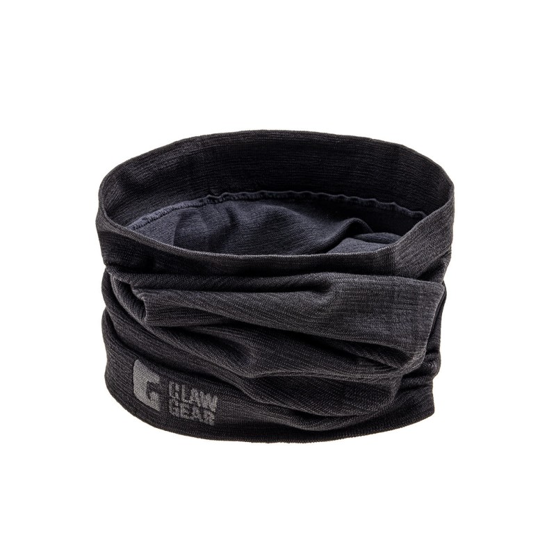 Merino Seamless Neck Gaiter Long Black