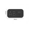 Bloodtype Rubber Patch AB Neg Blackops (JTG)