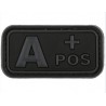 Bloodtype Rubber Patch A Pos Blackops (JTG)