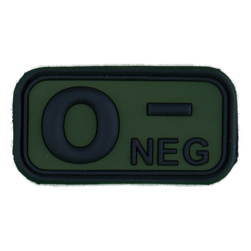 Bloodtype Rubber Patch 0 Neg Forest (JTG)