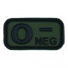 Bloodtype Rubber Patch 0 Neg Forest (JTG)