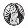 Santa Muerte Rubber Patch BW