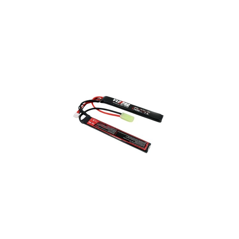 BATERIA VLC PRO LIPO 7.4V 1450MAH 25C/50C 2STICK NEGRA