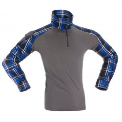 Flannel Combat Shirt Blue...