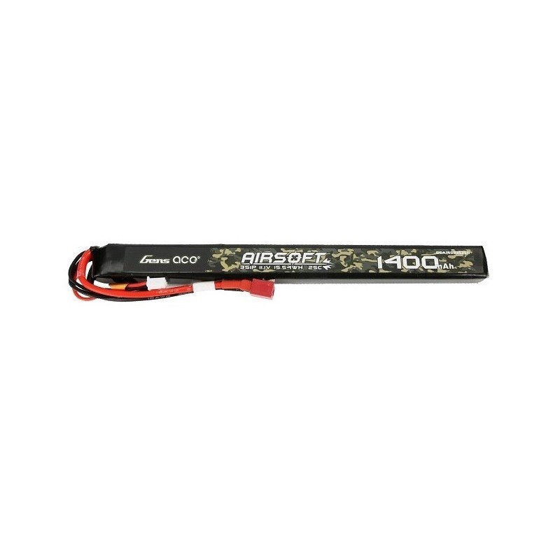 BATERÍA GENS ACE 1400MAH 25C 11.1V STICK T PLUG