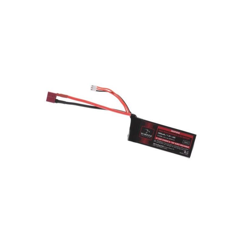 Lipo 7.4V 1500mAh 65C Graphene Mini Type T-Plug