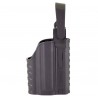 Rigid holster for Glock with lamp black