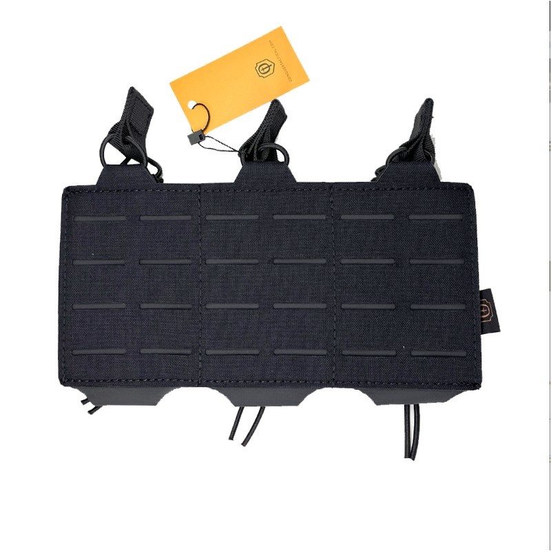 CONQUER TRIPLE RIFLE MAG POUCH BK