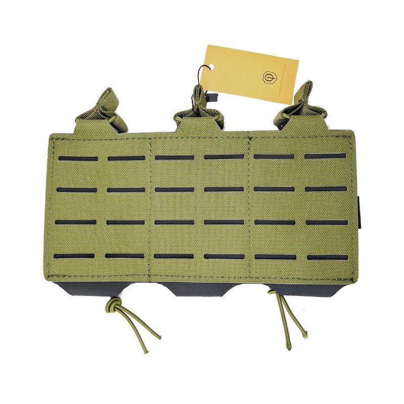 CONQUER TRIPLE RIFLE MAG POUCH OD