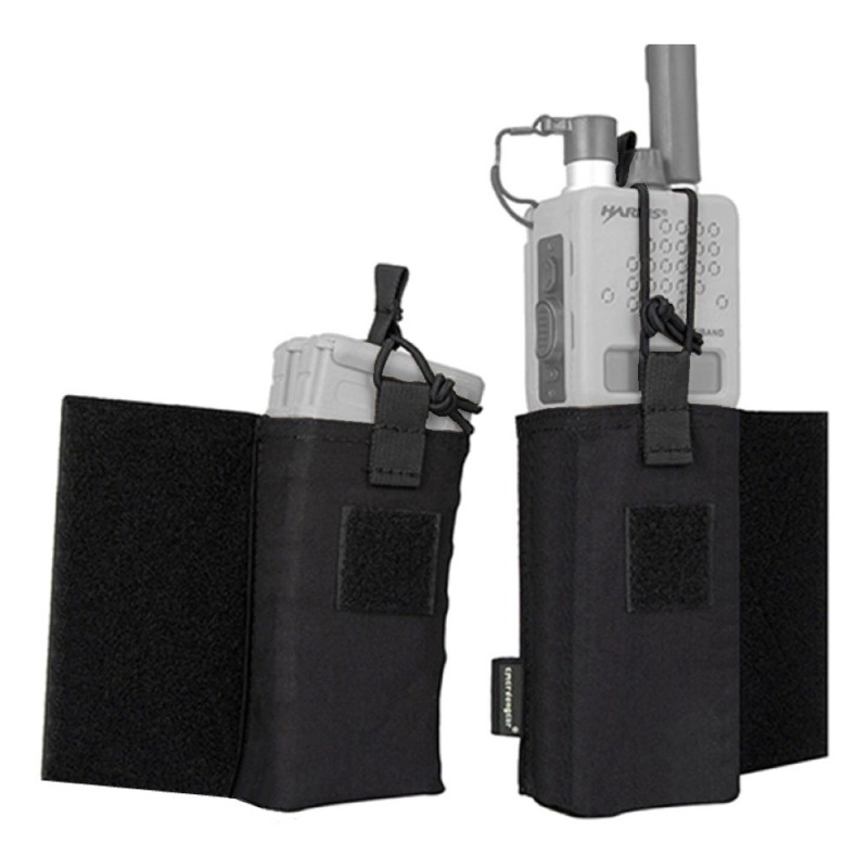 EMERSONGEAR SET 2X RADIO/MAGAZINE POUCHES BLACK