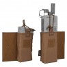 EMERSONGEAR SET 2X RADIO/MAGAZINE POUCHES COYOTE BROWN