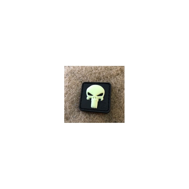 Punisher Rubber Patch Glow in the Dark