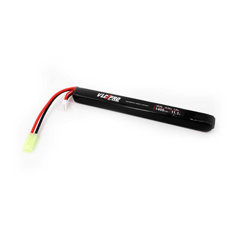 BATERIA VLC PRO LIPO 7.4V 1200MAH 25C/50C 1STICK NEGRA