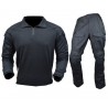 JS-TACTICAL COMBAT SUIT JS-WARRIOR BLACK TALLA XXL