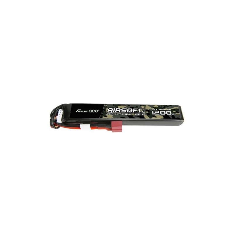 Batería Gens ace 1200mAh 25C 11.1V STICK T-plug GEA12003S25D