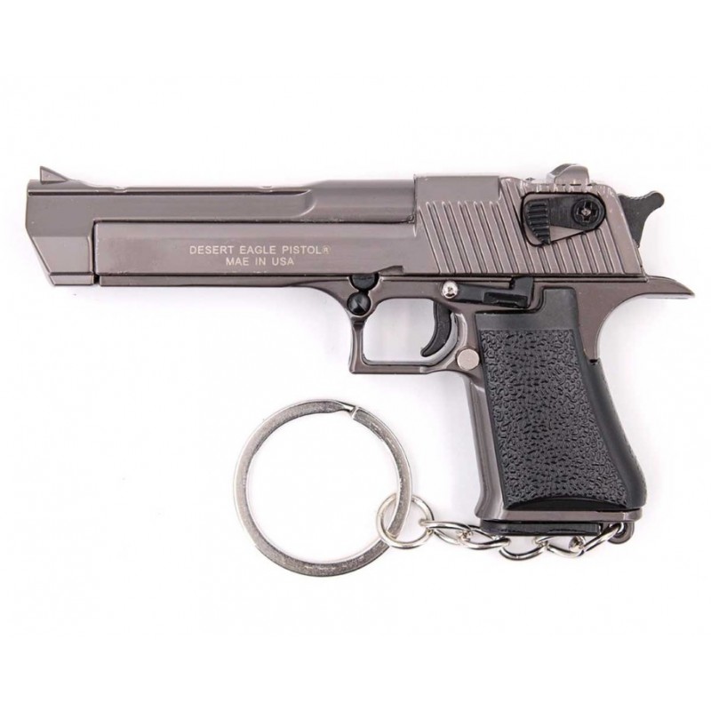 LLAVERO PISTOLA DESERT EAGLE 8,9 CM GRIS
