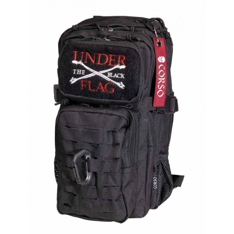 MOCHILA CORSO ROGUE MOLLE C/MOSQUETON 14L NEGRA