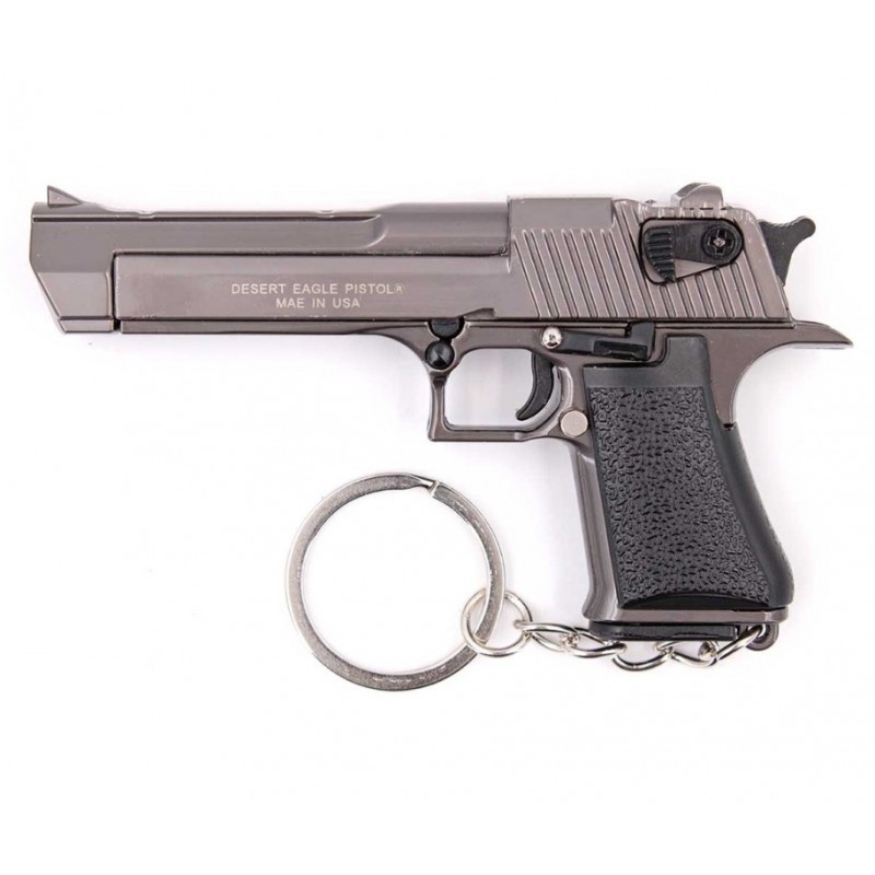 LLAVERO PISTOLA DESERT EAGLE 8,9 CM GRIS
