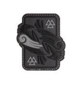 ODINS RAVEN RUBBER PATCH GREY (JTG)
