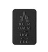 KEEP CALM EDC RUBBER PATCH BLACKOPS (JTG)