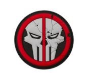DEATHPOOL SKULL RUBBER PATCH COLOR (JTG)