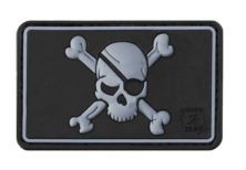 PIRATE SKULL RUBBER PATCH SWAT (JTG)