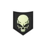 SOF SKULL RUBBER PATCH GLOW IN THE DARK (JTG)