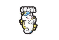 DARE TO BE UNIQUE RUBBER PATCH COLOR (JTG)