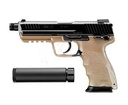 H&K HK45 TACTICAL NEGRO/TAN GBB (TOKYO MARUI)