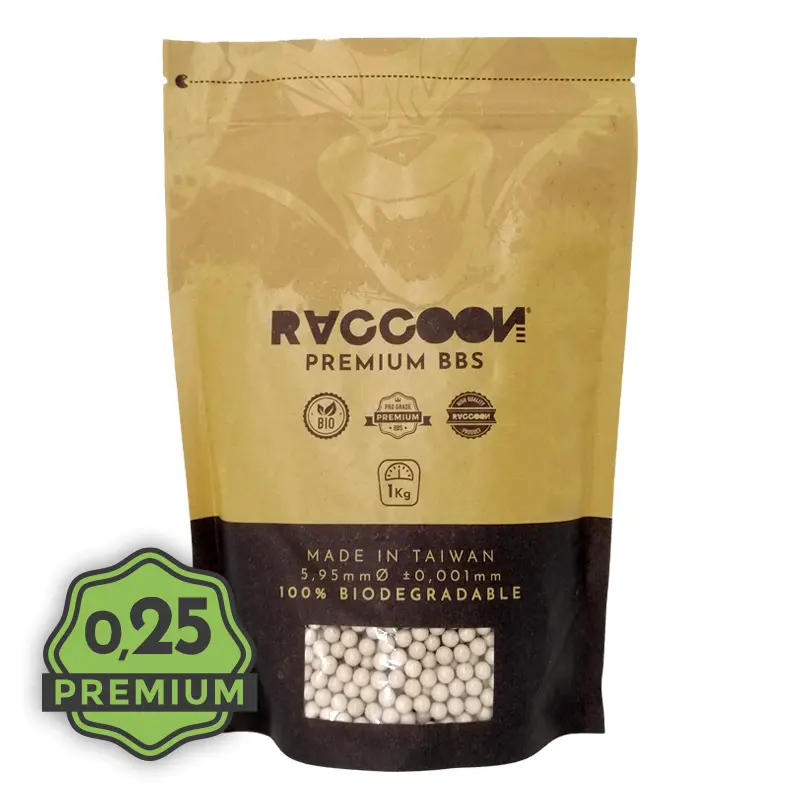 0.25G PREMIUM BIO BBS 1KG (RACCOON)