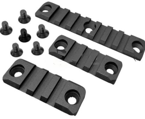 FOUR RIFLE ALUMINUM RAIL SET FOR GEISSELE STYLE HANDGUARD (B