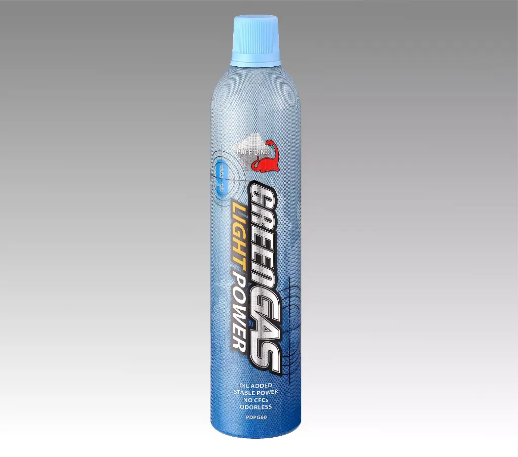 PUFF DINO GREEN GAS-LIGHT POWER 600ML 9KG (134A) PDPG60