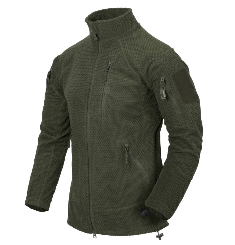 HELIKON-TEX ALPHA TACTICAL JACKET FLEECE OLIVE GREEN 3XL