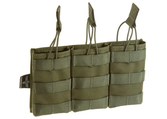 5.56 TRIPLE DIRECT ACTION MAG POUCH OD INVADER GEAR