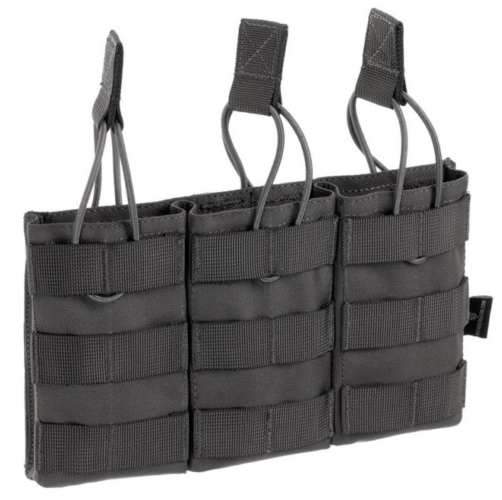 5.56 TRIPLE DIRECT ACTION MAG POUCH BK INVADER GEAR
