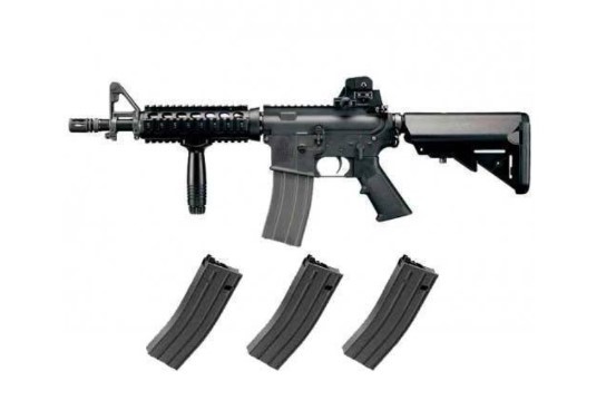 PACK M4A1 CQBR BLOCK 1 MWS GBB + 3 CARGADORES (TOKYO MARUI)