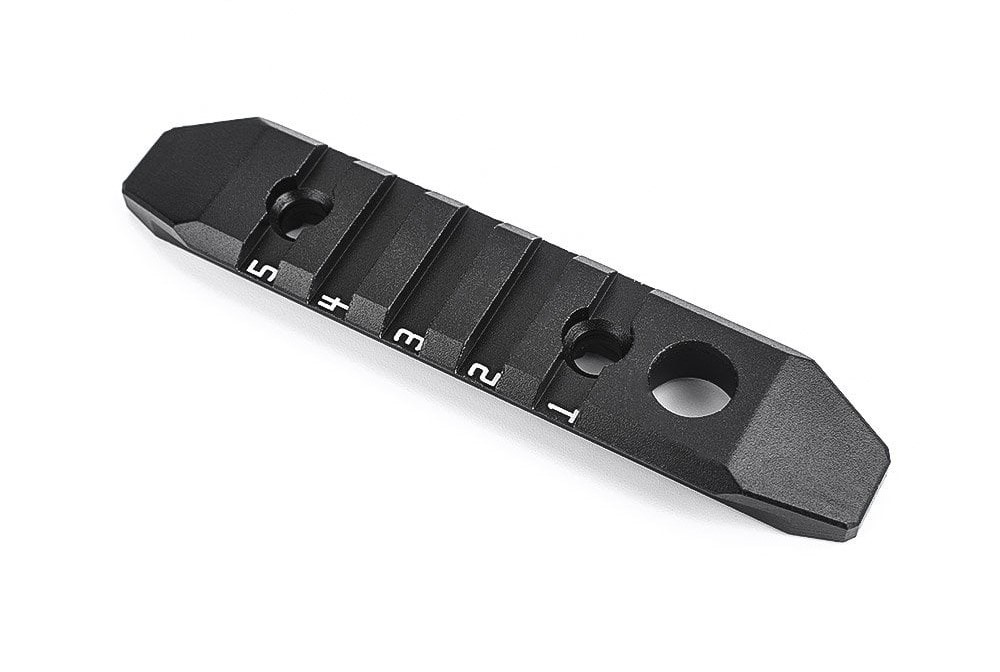 5-SLOT ALUMINUM RAIL FOR M-LOK & KEYMOD