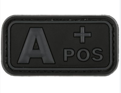 BLOODTYPE RUBBER PATCH A POS BLACKOPS (JTG)
