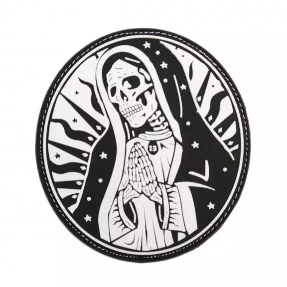 SANTA MUERTE RUBBER PATCH BW