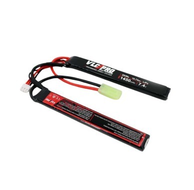 BATERIA VLC PRO LIPO 7.4V 1450MAH 25C/50C 2STICK NEGRA