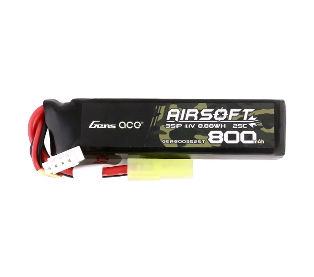 BATERÍA GENS ACE 800MAH 25C 11.1V STICK FOR PDW TAMIYA