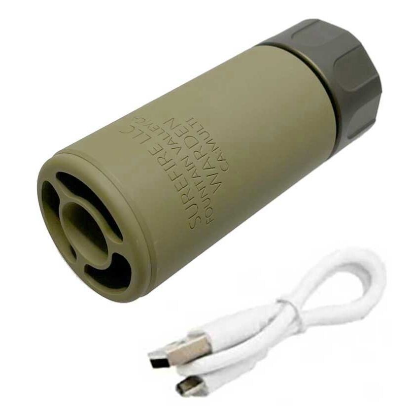 5KU WARDEN SILENCER WITH SPITFIRE TRACER FOR AIRSOFT GUNS (T